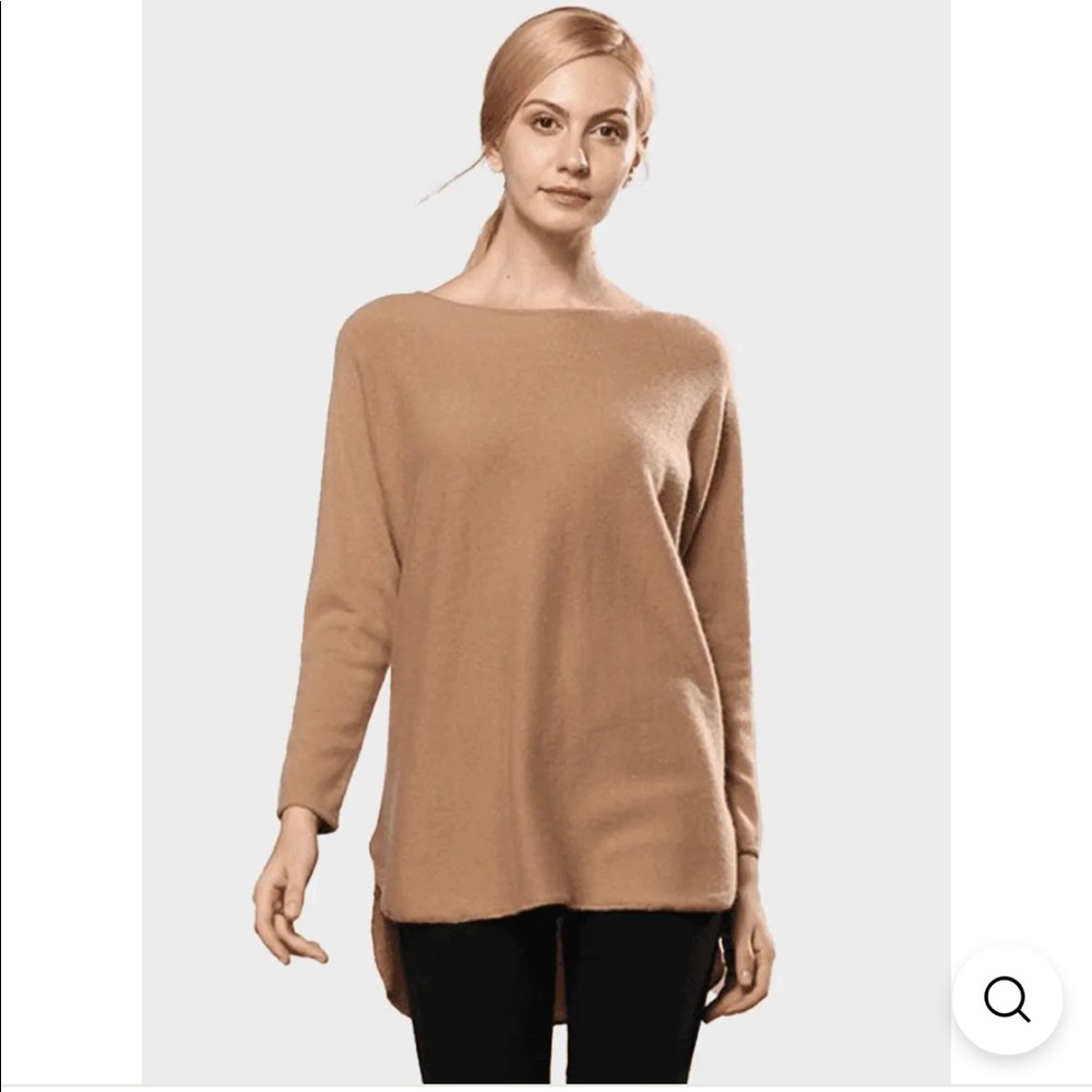 Michael Kors Large High Low Hem knitted sweater with gold toned zippers …